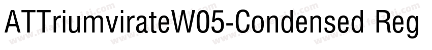 ATTriumvirateW05-Condensed Regular字体转换
